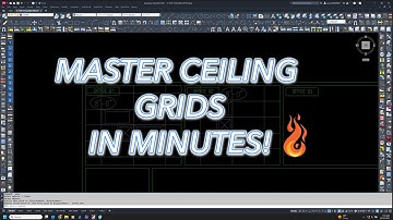 AutoCAD Ceiling Layout Tutorial | Insert Ceiling Grid, Lights & Diffusers - Fire Protection Design