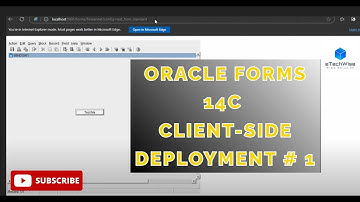 Oracle Forms 14c: Easy Client-Side Deployment Explained | Method 1 of 3 🚀