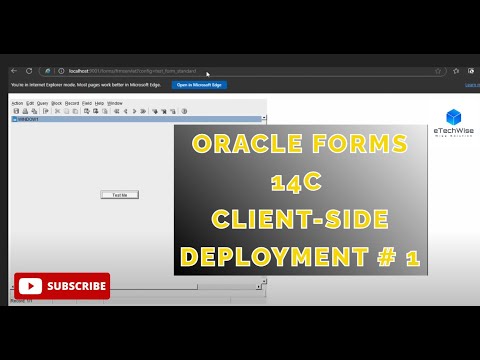 Oracle Forms 14c: Easy Client-Side Deployment Explained | Method 1 of 3 🚀