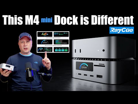 M4 Mac mini Charging Dock with Extra Ports and SSD Enclosure – The RayCue All-in-One Charger Dock