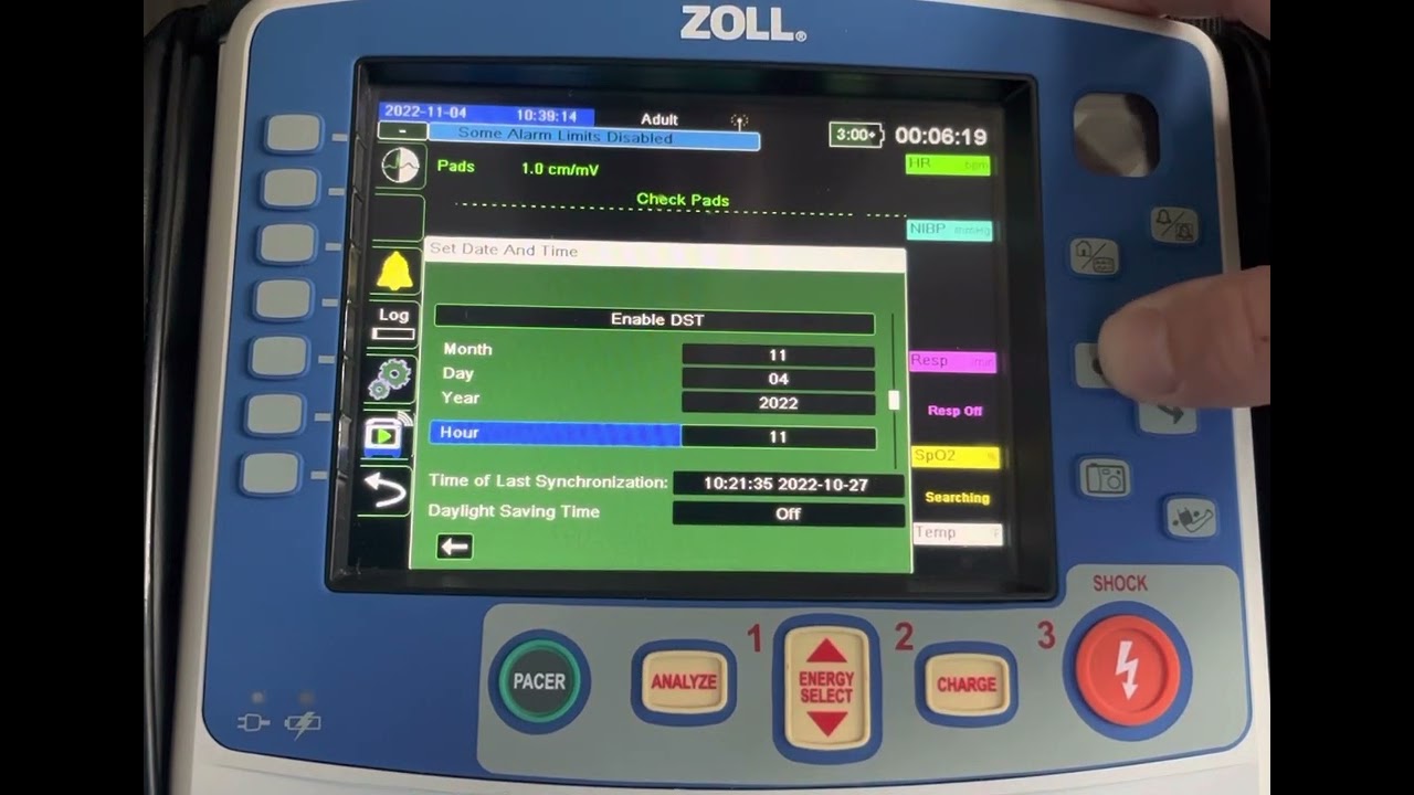 Daylight Savings Time Adjustments-ZOLL X Series Tips and Tricks