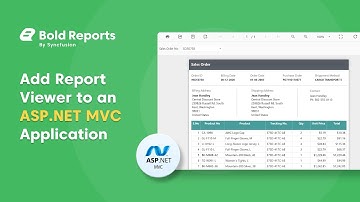 Add Report Viewer Component to an ASP.NET MVC Application