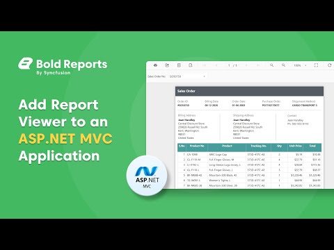 Add Report Viewer Component to an ASP.NET MVC Application