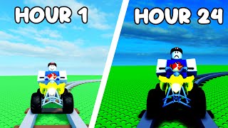 SURVIVING 24 HOURS IN CREATE A CART RIDE - ROBLOX CHALLENGE