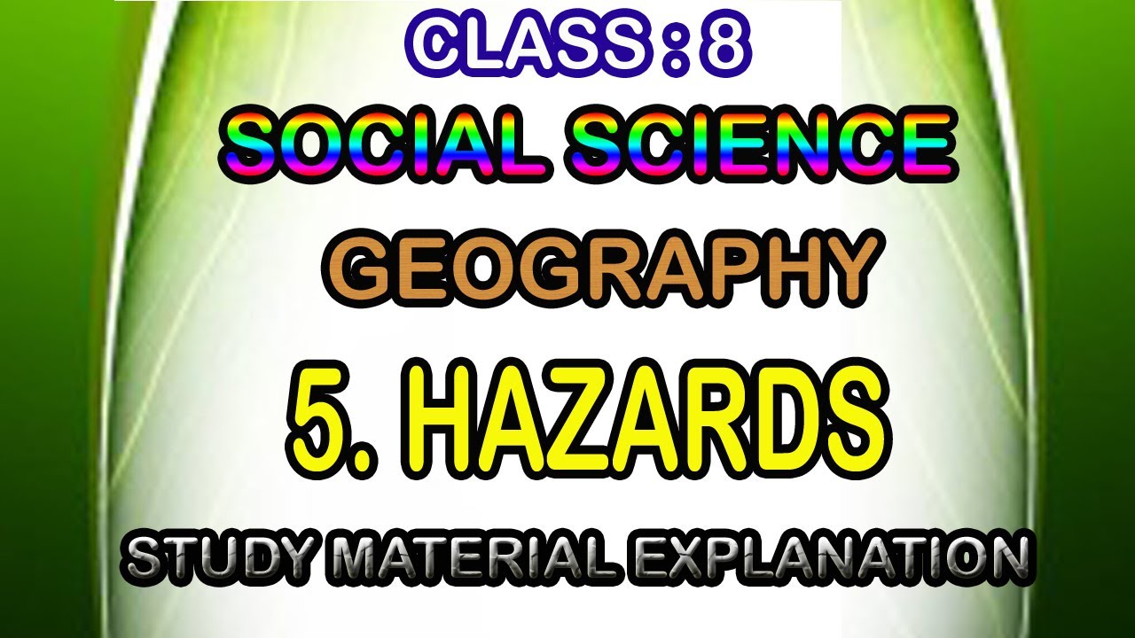 Hazards Material Explanation in Tamil Bookback Question and Answers 8th Geography Unit 5