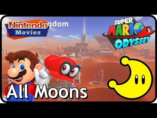 Super Mario Odyssey - Sand Kingdom ALL 89 POWER MOON LOCATIONS! [100%  Guide]