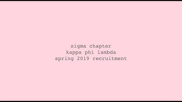UConn Kappas: Spring 2019 Recruitment
