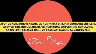 Afad Birlik Müdürlükleri Ve Arama Kurtarma Ekipleri Kuruluş Ve Görevleri - Yönetmelik Özeti Gyud