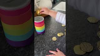 St. Patrick’s Day Coin Drop: Easy Fine Motor Activity for Toddlers! 🍀 🌈