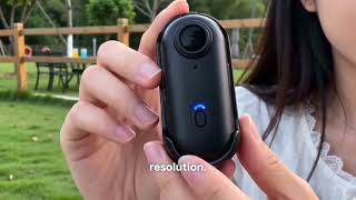 4K Mini Action Camera, Included 64GB, Wearable Camera with 360°Rotatable Clip &amp; Magnetic Clip