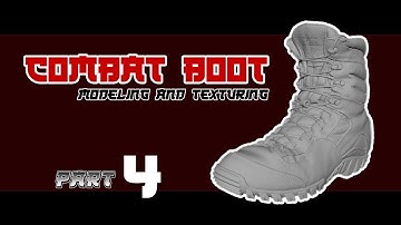 Combat Boots Modeling and Texturing - Part 004