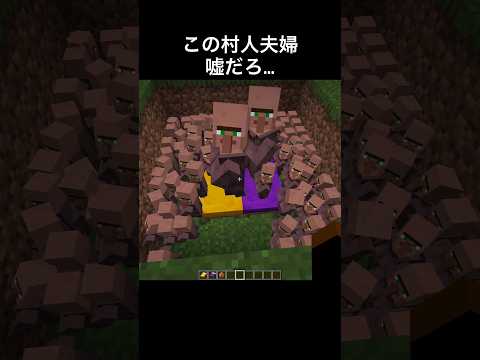 村人さん、頑張りすぎる… #shorts #マイクラ #マインクラフト