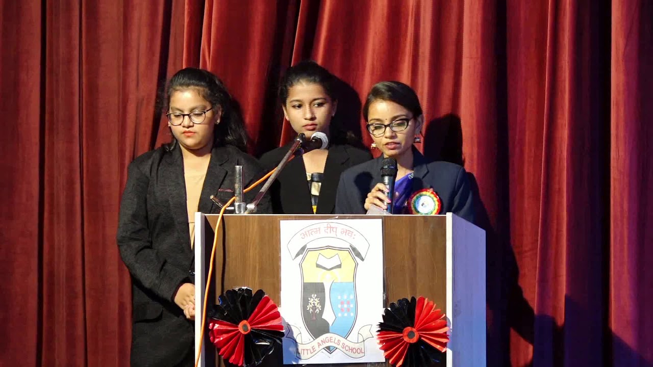 WELCOME SPEECH BY MISS KOMAL GOHIL,ANNUAL FUNCTION 2018-19,LITTLE ...