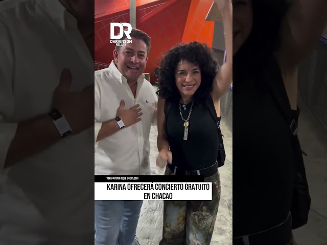 Karina cantará en Altamira