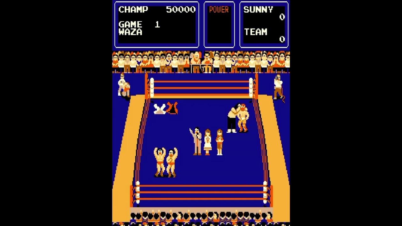THE BIG PRO WRESTLING (Arcade) (Technos Japan) GAMEPLAY - YouTube