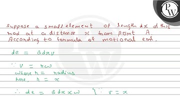 \( A \) copper rod \( A B \) of length 1 , pivoted at one end \( A ...