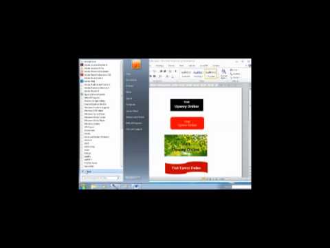 Creating Button Images for your Website using MS Word & MS Paint