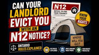 Can Your Landlord Evict You with an N12 Notice Ontario Rules Explained