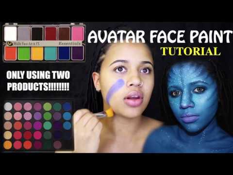 Blue Girl SFX & Face Paint Makeup Tutorial - Reallymili 