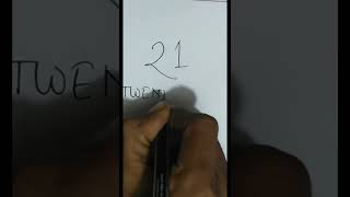 how to write number 21 (Day-21)