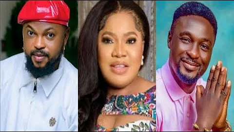 Yoruba movie actress, Toyin Abraham ex-husband, wife, Kolawole Ajeyemi join to wishes this MAN