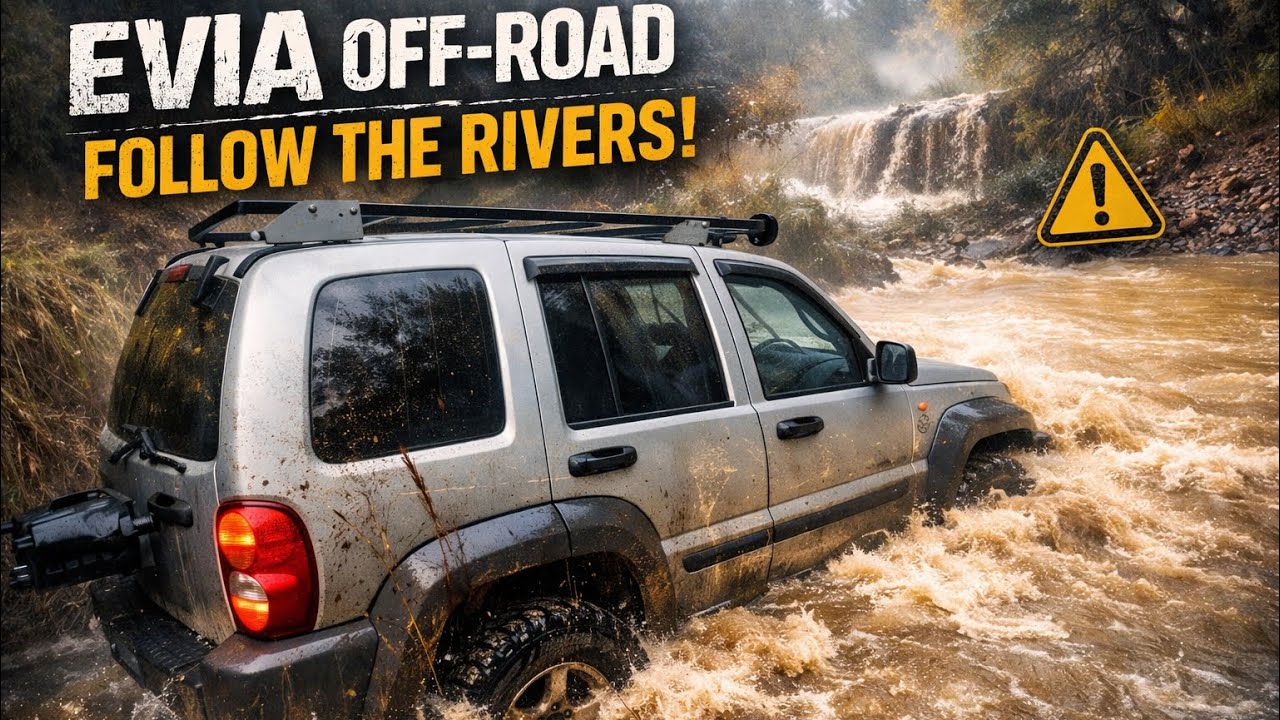 Evia off road follow the rivers ! 4x4 Greece crazy off-roaders 🤪