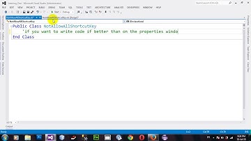 How to Disable All Shortcutkey and Right Click Menu by Properties in VB NET 2012