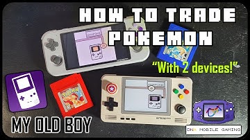 HOW TO TRADE POKEMON ON MY OLD BOY EMULATOR IN WITH 2 DEVICES IN 2023