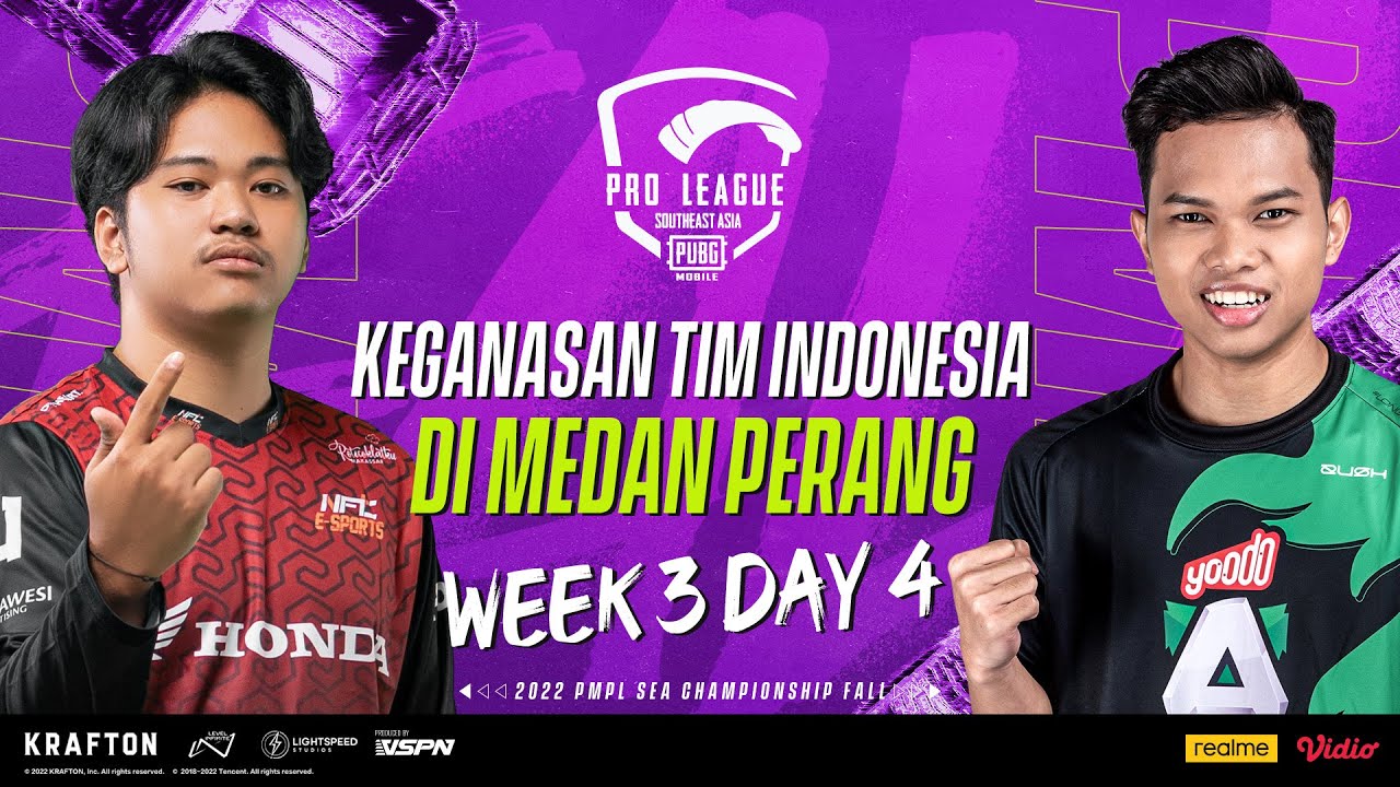 [ID] 2022 PMPL South East Asia Championship W3D4 | Fall | KEGANASAN TIM INDONESIA DI MEDAN PERANG