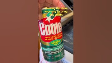 How to clean to oven stove very easy #comet #cleaning  #shine @SONIANEWALL