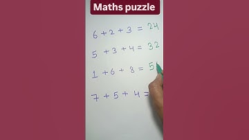 Maths puzzle 🧩# trending shorts # Shorts feed # Viral # Math tricks #