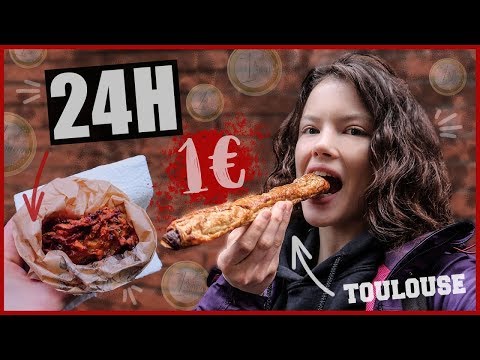 JE MANGE QUE DES TRUCS À 1€ À TOULOUSE PENDANT 24H !! - Claire