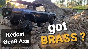 Redcat Gen8 Axe Gets brass! Test run on Crawler County Rc crawler course.