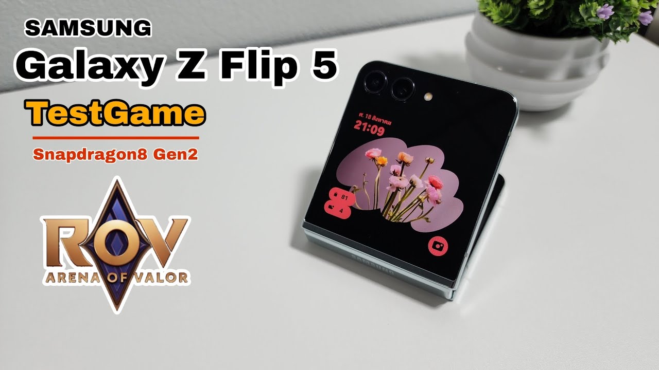 Samsung Galaxy Z Flip 5 TestGame ROV เป็นมือถือจอพับที่แรงมากๆ - YouTube