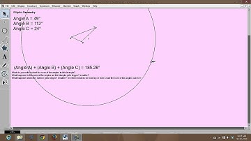 (Elliptical) Triangle Sum Theorem