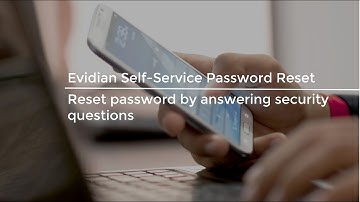 Evidian Self-Service Password Reset - Reset password by answering security questions