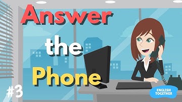 Answering the Phone (Message Taking) in Workplace English l English Conversation Practice At Work