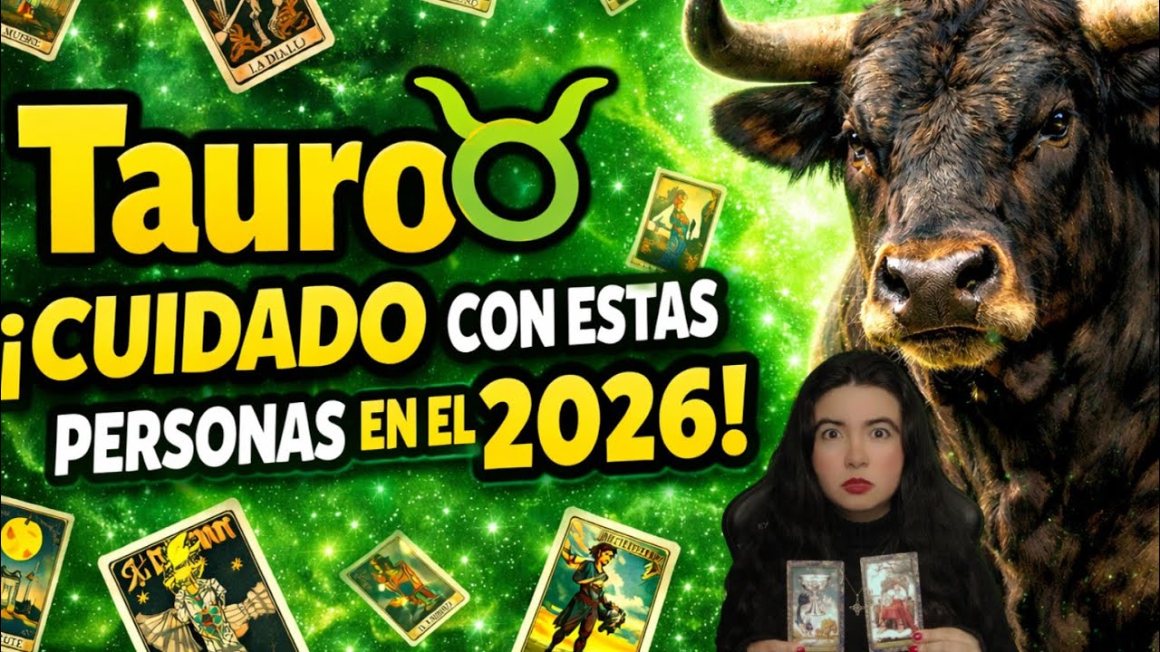 TAURO ♉️ ‼️ CUIDADO CON ESTAS 3 PERSONAS EN EL AÑO 2026‼️🚨 - YouTube