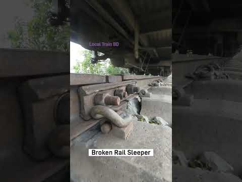 Broken rail track