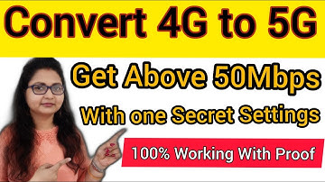Get 50Mbps 5G Speed Using Secret APN Settings | How to increase internet speed from 4G To 5G?