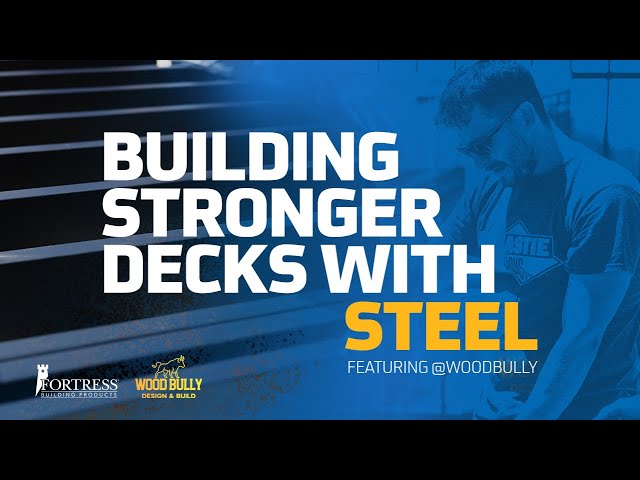 BUILT BY BUILDERS | @WOODBULLY BUILDS STRONGER DECKS WITH EVOLUTION STEEL DECK FRAMING