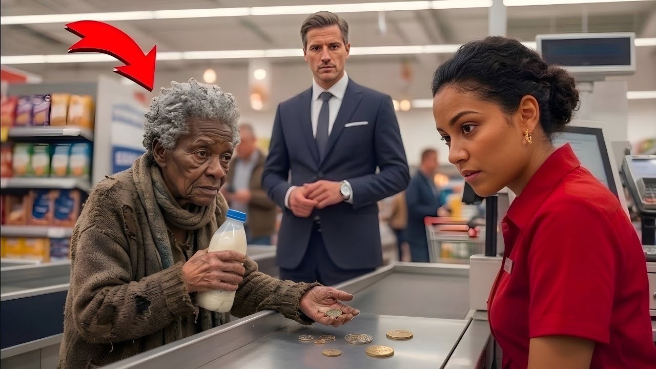 I stood at the grocery counter, my last coins trembling on the glass, and whispered, "Please, let me pay tomorrow." The cashier didn't even look up. "Rules are rules." He slid the milk back toward...