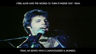 Queen - Don't Stop Me Now (Lyrics In Italian & English / Testo in Inglese e Italiano) chords