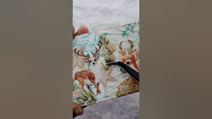 ASMR Journaling a new beggining 💚🦌 #journal #asmr #creativejournaling #shorts #mixedmedia