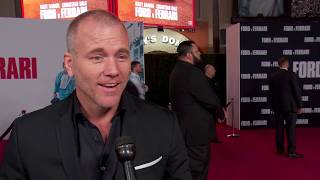 Actor sean carrigan arrives early at the red carpet for ford v ferrari
premiere