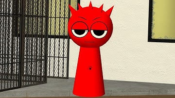 Reddy in Labyrinth INCREDIBOX SPRUNKI in Backrooms Liminal Hotel in Garry