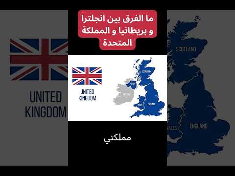 الفرق بين انجلترا و بريطانيا و المملكة المتحدة