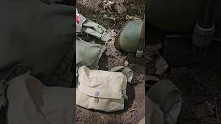 What I keep inside my ww2 M6 gas mask bag #ww2 #latewar #wwiireenactors #history #lifeduringwartime