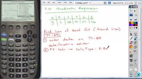 4 10alg2 quad reg ti89