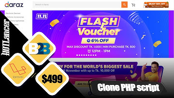 Daraz clone laravel script $499